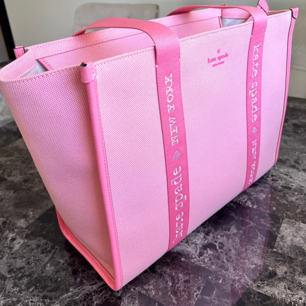 NWOT Large Kate spade pink tote bag